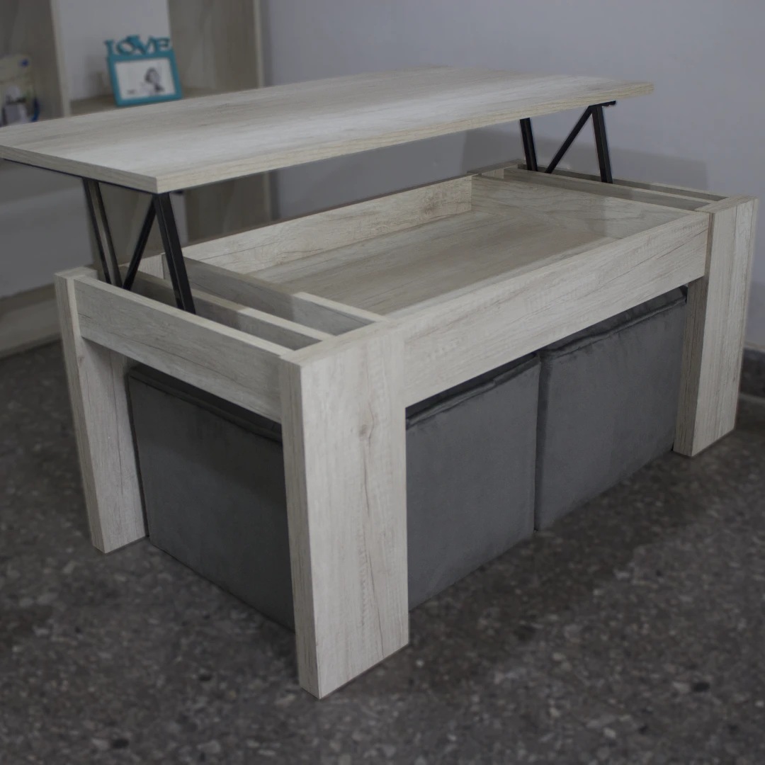 Mesa Elevable + 2 Puff