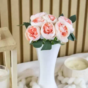 Ramo de Peonias 24cm(Blanco).