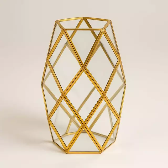 Terrario Oval XL Dorado